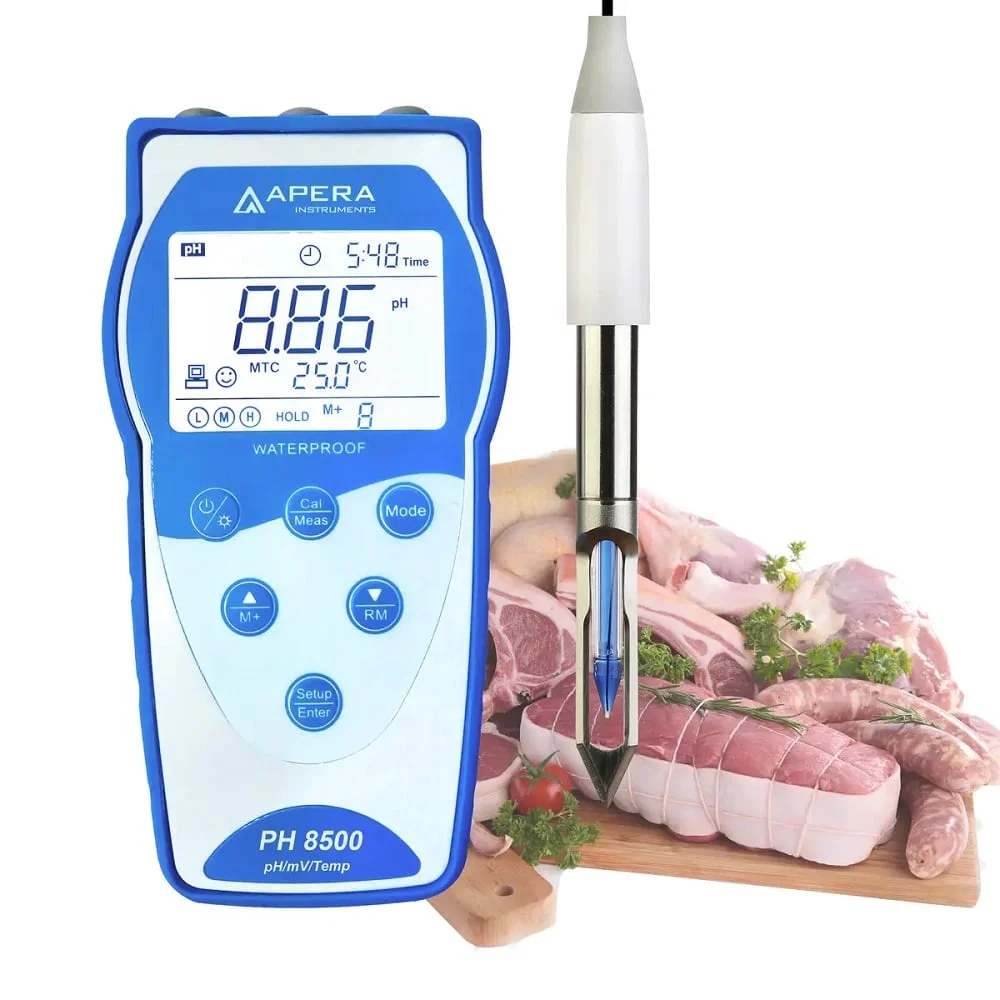 PH8500-MT pH Meter for Meat and Fish with GLP Memory Function and Data Output